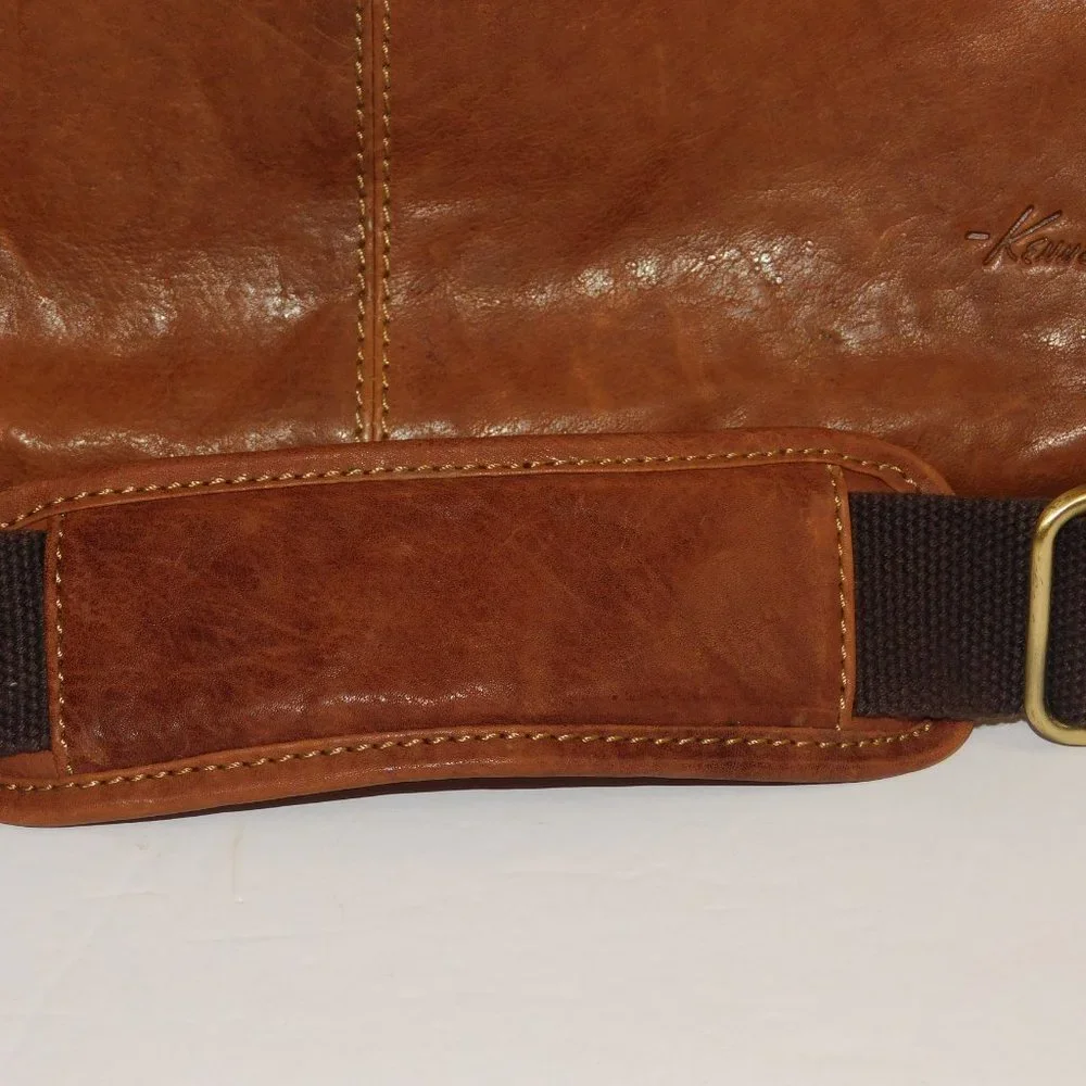 Kenneth Cole Leather Laptop Computer Business Briefcase Bag